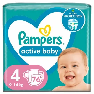 Pampers Active Baby Veľ. 4,76 Plienok,9kg - 14kg