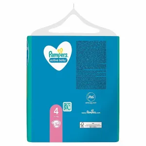 Pampers Active Baby Veľ. 4,76 Plienok,9kg - 14kg