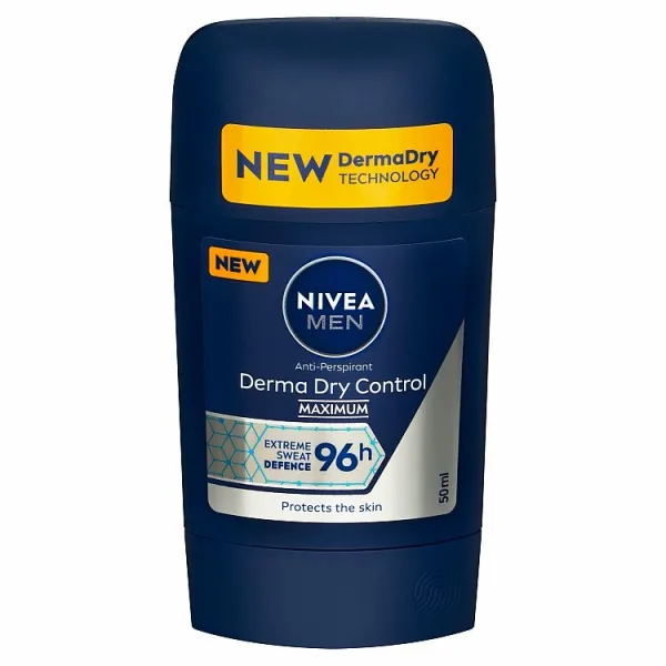 Nivea Men Derma Dry Control tuhý antiperspirant 50 ml