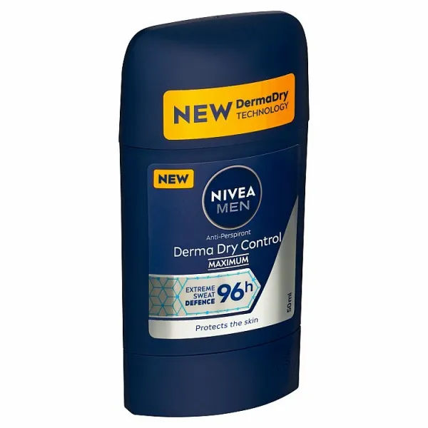 Nivea Men Derma Dry Control tuhý antiperspirant 50 ml