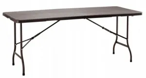 Garden Line Skládací cateringový stůl PEGGY 180 cm hnědý