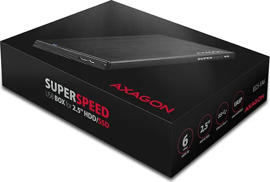 AXAGON EE25-XA6, USB 3.2 Gen 1 - SATA 6G, 2.5" externý box ALINE