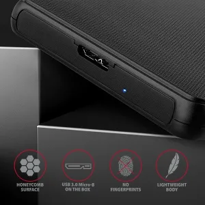 AXAGON EE25-SL, USB 3.2 Gen 1 - SATA 6G, 2.5" SLIDE box, bez skrutiek, čierny