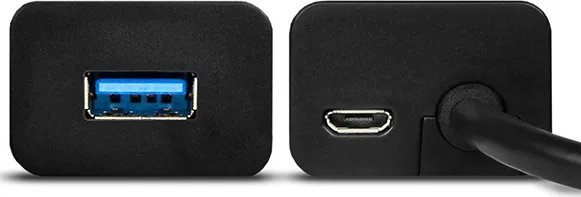 AXAGON HUE-S2B, 4x USB 3.0 CHARGING hub, micro USB nap. konektor, kábel USB-A 30cm