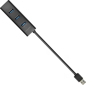 AXAGON HUE-S2B, 4x USB 3.0 CHARGING hub, micro USB nap. konektor, kábel USB-A 30cm