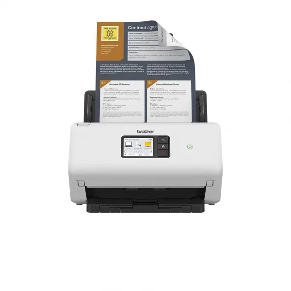 Skener BROTHER ADS-4500W DUALSKEN A4 35 str./70dual 600x600 60ADF USB LAN WIFI - displej 7.1cm