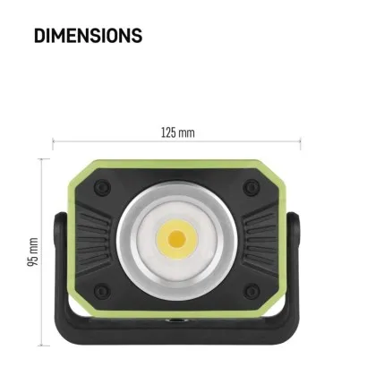 EMOS COB LED nabíjací pracovný reflektor P4542, 900 lm, 2×2000 mAh