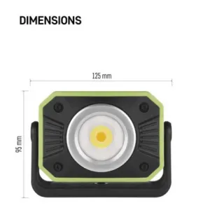 EMOS COB LED nabíjací pracovný reflektor P4542, 900 lm, 2×2000 mAh