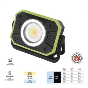 EMOS COB LED nabíjací pracovný reflektor P4542, 900 lm, 2×2000 mAh