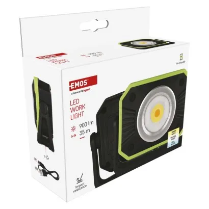 EMOS COB LED nabíjací pracovný reflektor P4542, 900 lm, 2×2000 mAh