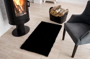 Koberec RABBIT FUR čierny