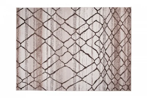 DECOREUM Koberec H072A RASTA biela Rozmery (v): 80x150