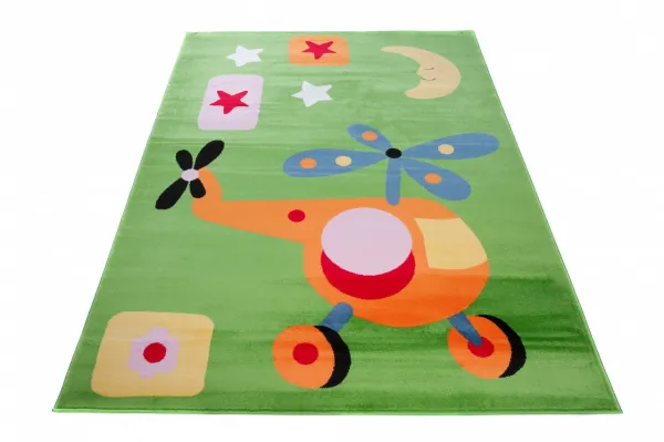 DECOREUM Koberec KINDER NEW A648A zelený Rozmery (v): 140x190