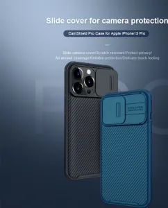Nillkin CamShield silikónový kryt na iPhone 13 Pro, čierny