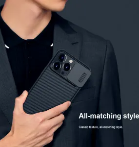 Nillkin CamShield silikónový kryt na iPhone 13 Pro, čierny