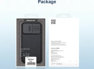 Nillkin CamShield silikónový kryt na iPhone 13 Pro, čierny