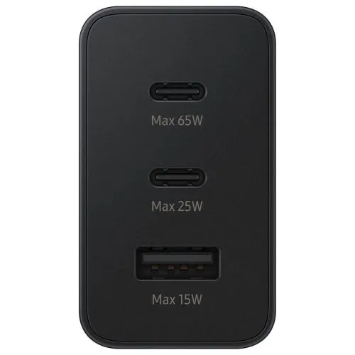 Samsung Travel Charger Quick Charger C+C+U, QC 3.0, PD 3.0, 65W, čierna EU (EP-T6530NBEGEU)