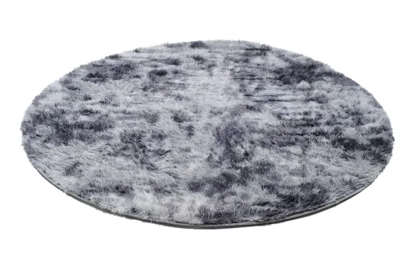 DECOREUM Koberec MR SILK DYED KOŁO sivá Rozmery (v): 160x160