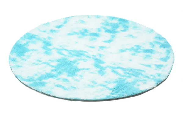 DECOREUM Koberec MR SILK DYED KOŁO modrá Rozmery (v): 100x100