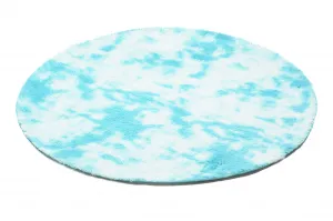 DECOREUM Koberec MR SILK DYED KOŁO modrá Rozmery (v): 100x100