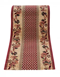 Behúň ATLAS PP 7192B tmavý béžový, červený