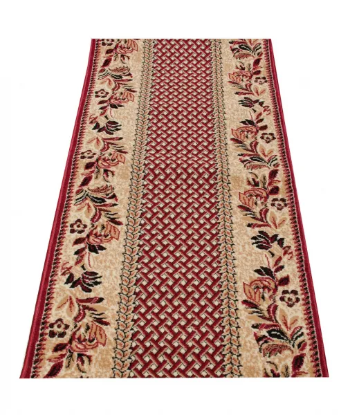 Behúň ATLAS PP 7192B tmavý béžový, červený