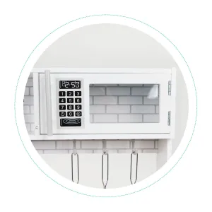 Wellhox Drevená detská kuchynka led svetlo + hrnce