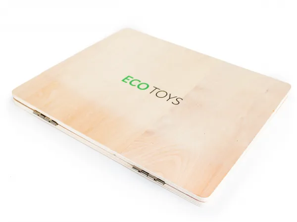WELLHOX Detský notebook - drevená magnetická tabuľa