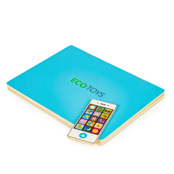 WELLHOX Vzdelávacia magnetická tabuľa notebook písmená čísla