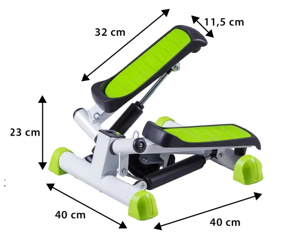 Twist stepper s káblami a fitness počítadlom