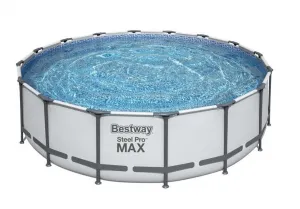 Bazén Bestway® Steel Pro MAX, 5612Z, kartušová filtrácia, rebrík, plachta, 488x122 cm