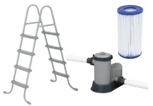 Bazén Bestway® Steel Pro MAX, 5612Z, kartušová filtrácia, rebrík, plachta, 488x122 cm