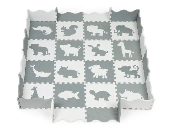 Penová podložka s plotom puzzle suchý bazén 36 kusov