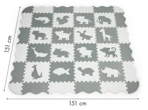 Penová podložka s plotom puzzle suchý bazén 36 kusov