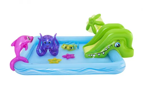 Bazénik Bestway® 53052, Fantastic Aquarium, detský, nafukovacie ihrisko, 239x206x86 cm