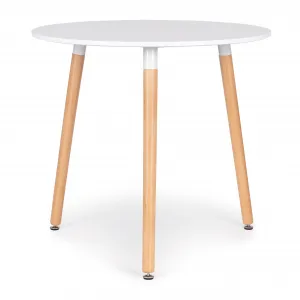 Moderný drevený stôl do kuchyne obývačky, 80 cm