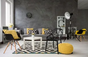 Ažurové kreslo moderné VECTOR čierne