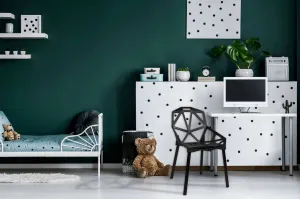 Ažurové kreslo moderné VECTOR čierne