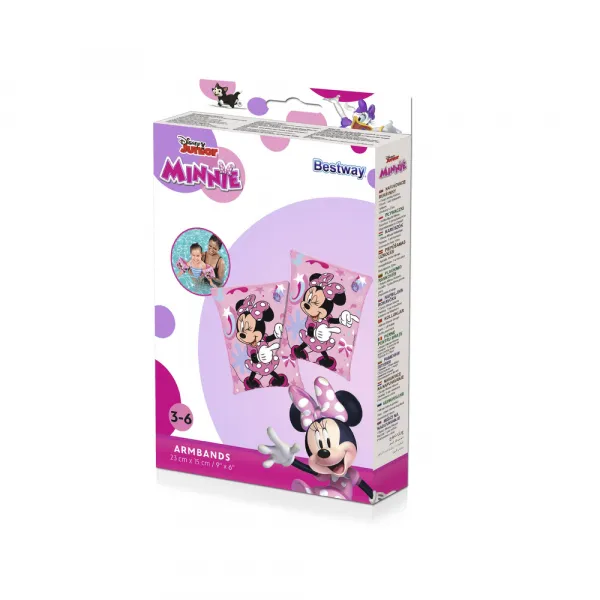 Rukávniky Bestway® 91038, Minnie, detské, nafukovacie, do vody, 25x15 cm