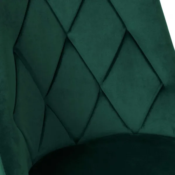Čalúnené kreslo LINCOLN VELVET tmavozelený zamat