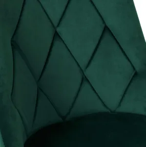 Čalúnené kreslo LINCOLN VELVET tmavozelený zamat