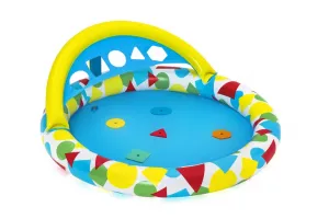 Bazénik Bestway® 52378, Splash & Learn, detský, nafukovací, s vkladaním tvarov,120x117x46 cm