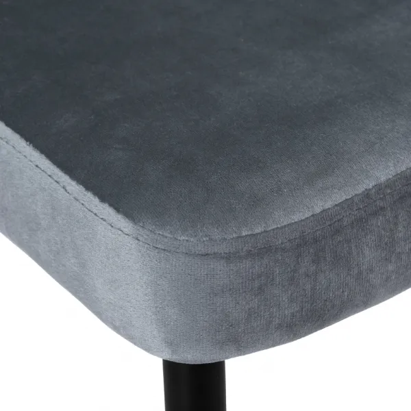 Čalúnené kreslo LINCOLN VELVET graphite velvet
