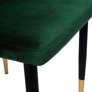 Vermont Velvet čalúnené kreslo tmavozelené