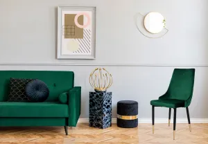 Vermont Velvet čalúnené kreslo tmavozelené