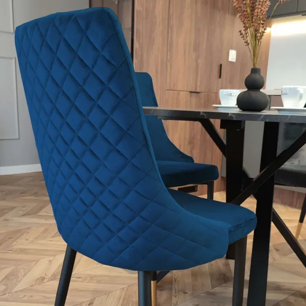 Čalúnené kreslo Vermont Velvet navy blue