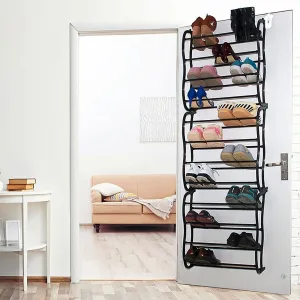 Organizér na topánky zavesený na dverách - rebrík na topánky
