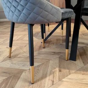 Čalúnené kreslo Vermont Velvet v grafitovej farbe