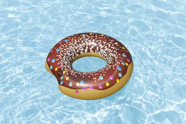 Donut Donut Swim Wheel Brown 107 cm Bestway 36118