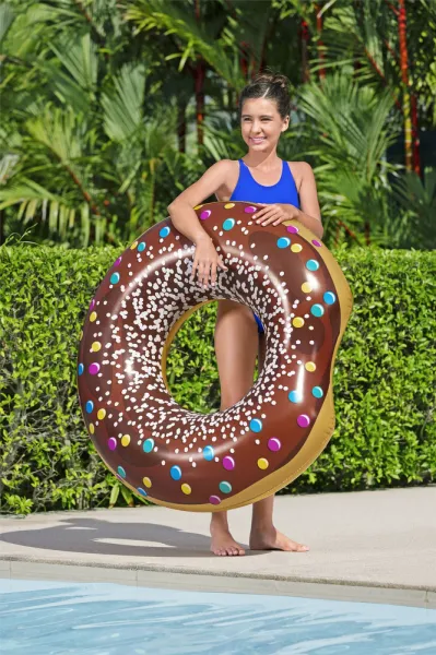 Donut Donut Swim Wheel Brown 107 cm Bestway 36118